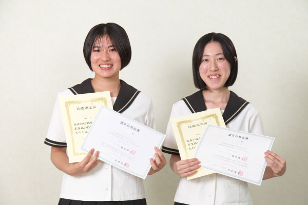 医療事務技能審査試験合格者の写真